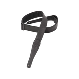 Levy's M7GP-BLK Leather Tri Glides Series Guitar Strap *Free Shipping in the USA*