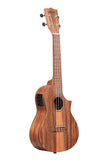 Kala KA-TK-C-CE Teak Tri-Top Concert Ukulele w/ Cutaway & EQ