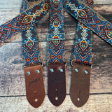 Josey Straps Sacré Bleu with Saddle Ends Cotton backing *Free Shipping in the USA*
