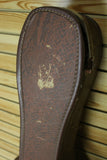 Unbranded Vintage Brown Alligator Acoustic Chipboard Case