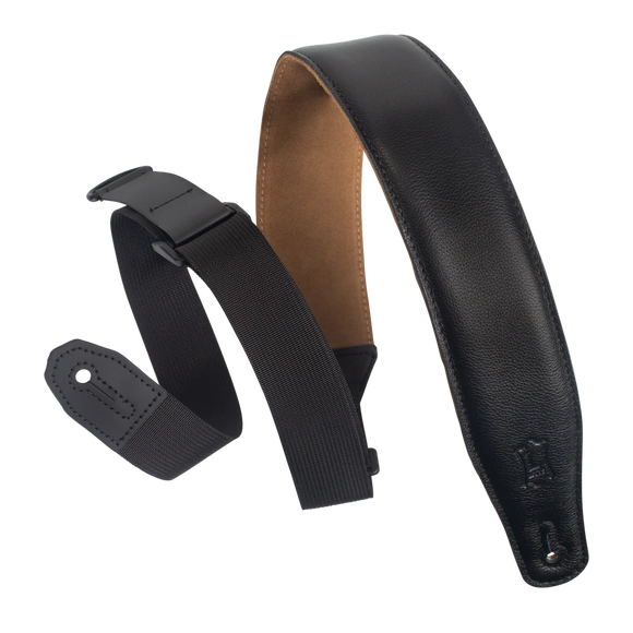 Levy's Leather Right Height Series MRH4GF-BLK Guitar Strap *Free Shipping in the USA*