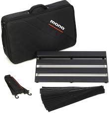 MONO Pedalboard Rail Medium Black and Stealth Club Accessory Case Black PFX-PBR-M-BLK-BDL 