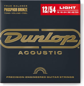 Dunlop DAP1254 Phosphor Bronze Light .012-.054 Acoustic Guitar Strings