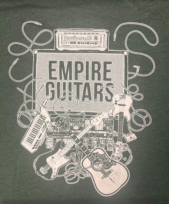 Empire Guitars Big Mess Forest Green T-Shirt Medium