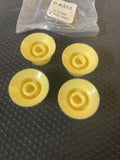 CE Distribution P-K513 Top Hat Cream Gold Knob Set (2 Volume / 2 Tone)