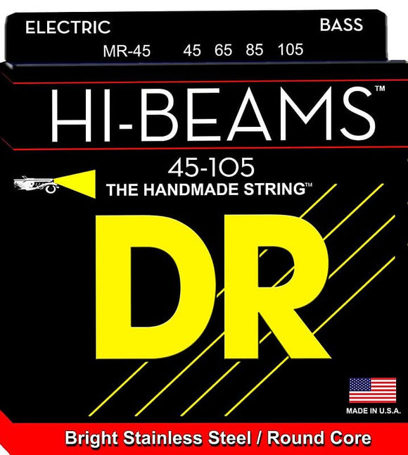 DR Strings MR-45 Hi-Beam Medium Bass Strings 45-105  *Free Shipping in the USA*