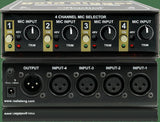 Radial Engineering Gold Digger 4 Channel Mic Selector *Free Shipping in the USA*