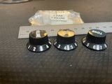 CE Distribution P-K522 Stratocaster Knob Set - Volume / Tone / Tone Black