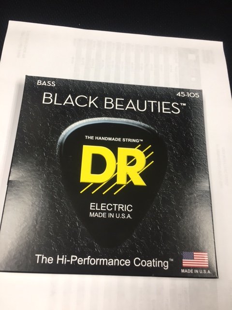 DR Strings BKB-45 Black Beauty 45-105 Bass Strings *Free Shipping in the USA*