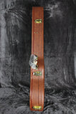 Epiphone Deluxe Brown, LIFTON-STYLE Les Paul Case with Gold-Plated Hardware & Pink Interior