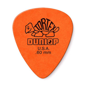 Dunlop Tortex Standard Picks .60mm, 12 Pack- 418P.60 Orange