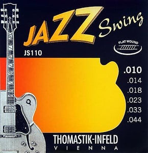 Thomastik-Infeld	JS110 Jazz Swing Flatwound Electric Guitar Strings - Extra Light (.10 - .44)